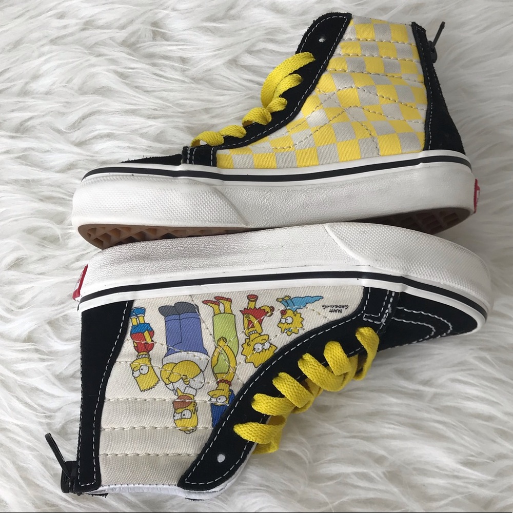 Vans x The Simpsons Kids Sk8-Hi Zip- Limited Edition Size 11 - Picture 9 of 16